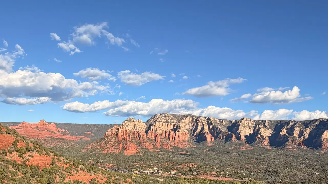 A wide view over the red rock country from Airport Mesa